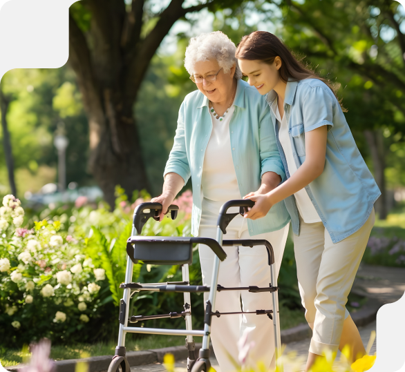 Assisting elderly person